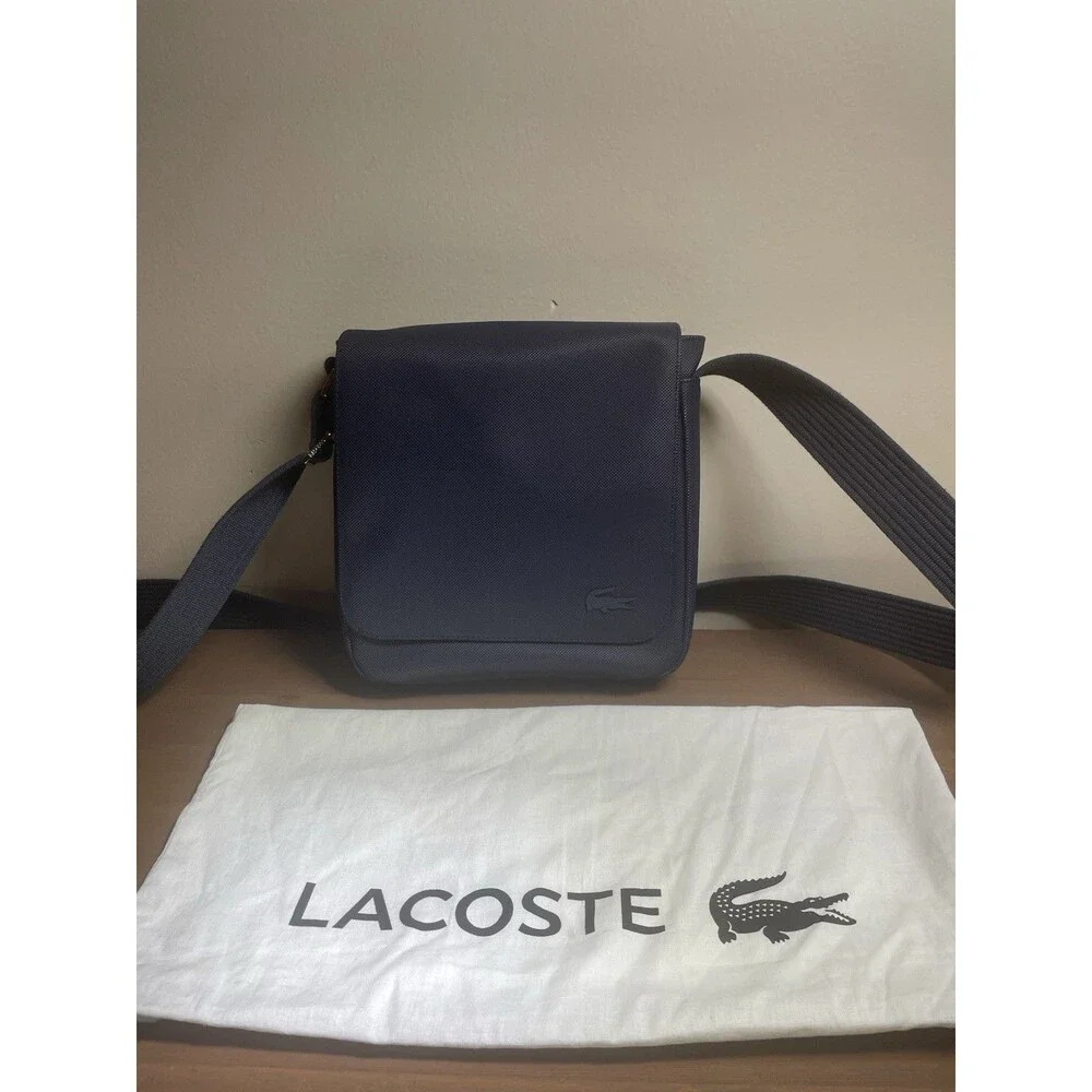 Lacoste Classic Flap Crossbody Bag | Midnight Blue | Style NH4423HC | LNC